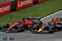 Max Verstappen, Red Bull, and Charles Leclerc, Ferrari; Red Bull Ring, 2022