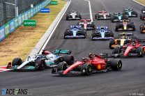 Race start, Hungaroring, 2022