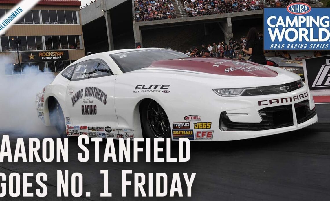 Aaron Stanfield goes provisional No. 1 in his Pro Stock debut on Thunder Mountain