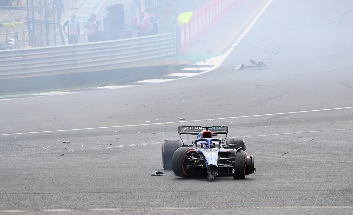 Albon released from hospital after British GP F1 crash