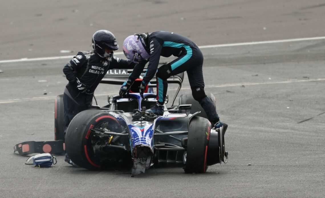 Alex Albon released from hospital following his British Grand Prix crash