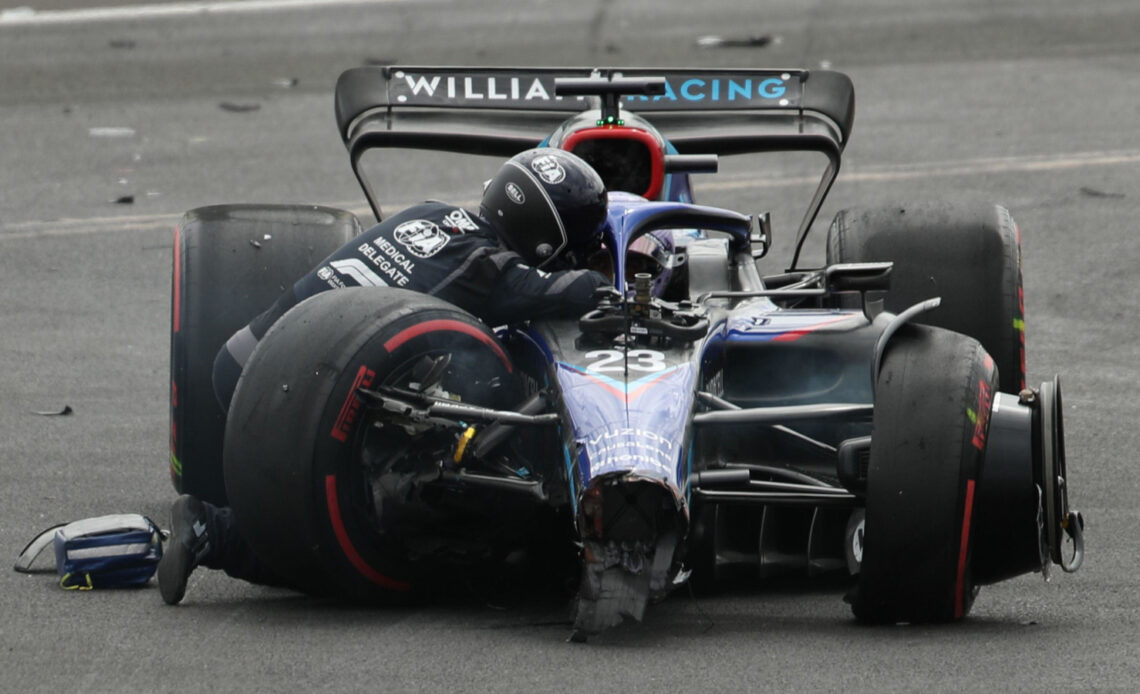 Alex Albon's British Grand Prix crash sets Nicholas Latifi back for Williams upgrade