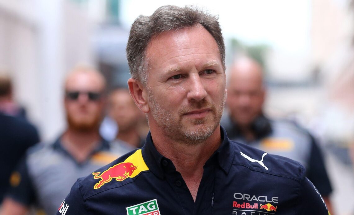 Christian Horner arriving at the track. Monaco, May 2022.