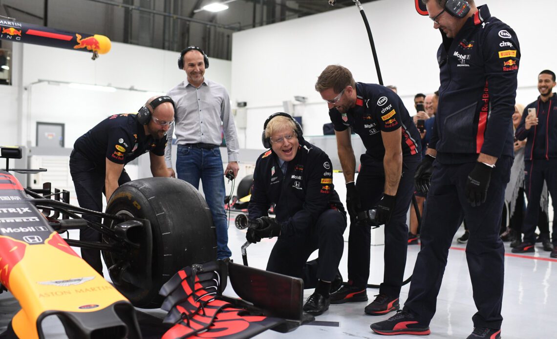 Boris Johnson at Red Bull, 2019
