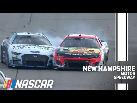 Brad Keselowski, Austin Dillon swap blows under yellow at New Hampshire