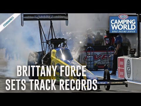 Brittany Force sets multiple track records in Sonoma