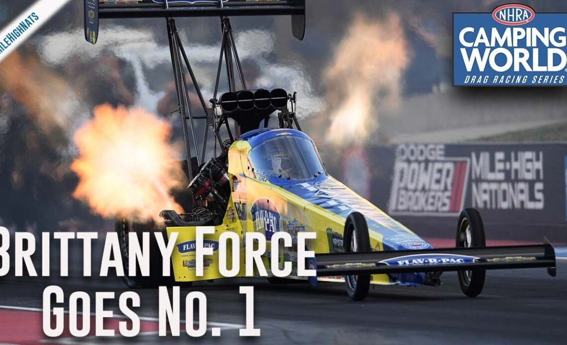 Brittany Force steals No. 1 qualifying spot in Denver