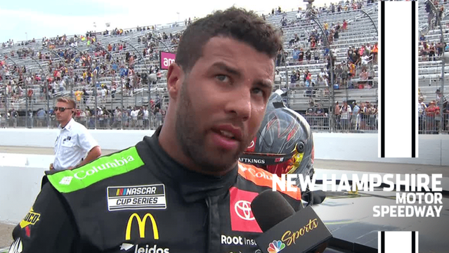 Bubba Wallace ‘proud’ after third-place finish in New Hampshire