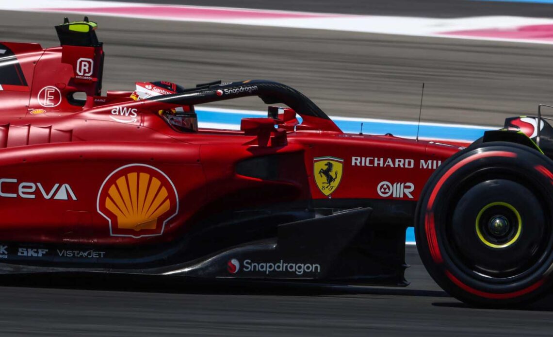 Carlos Sainz heads comfortable Ferrari 1-2 in France heat