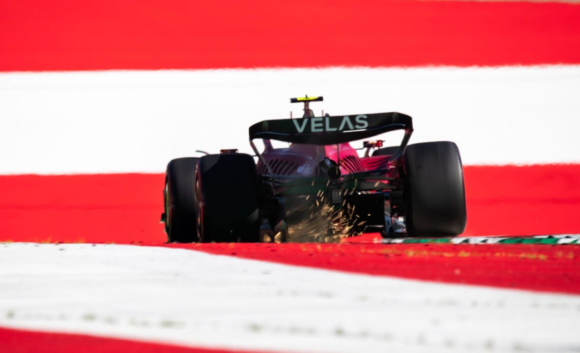 Carlos Sainz sets the pace, a late start for Lewis Hamilton