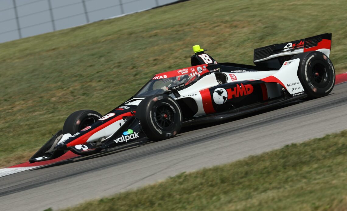 David Malukas at the 2022 Honda Indy 200 at Mid-Ohio