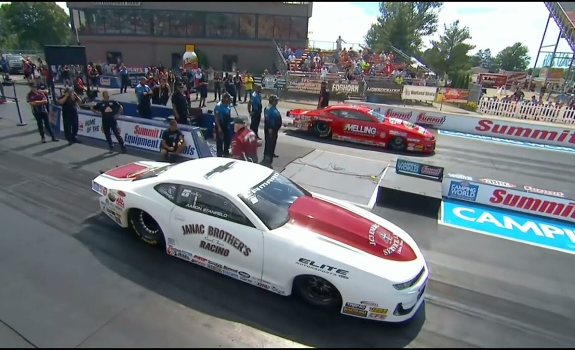 Erica Enders, Aaron Stanfield, Prostock,  Rnd 4 Qualifying, Summit Racing Equipment Nationals,