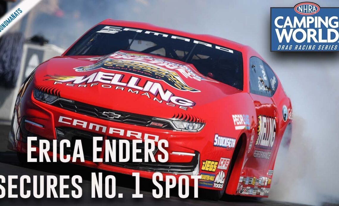 Erica Enders secures her third No. 1 qualifier of the season