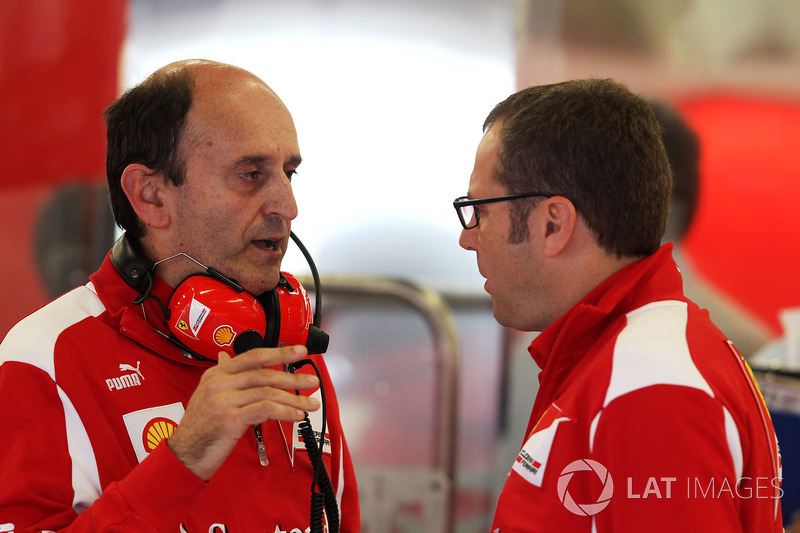Luca Marmorini, Ferrari Electronics and Engine Director and Stefano Domenicali, Ferrari General Director