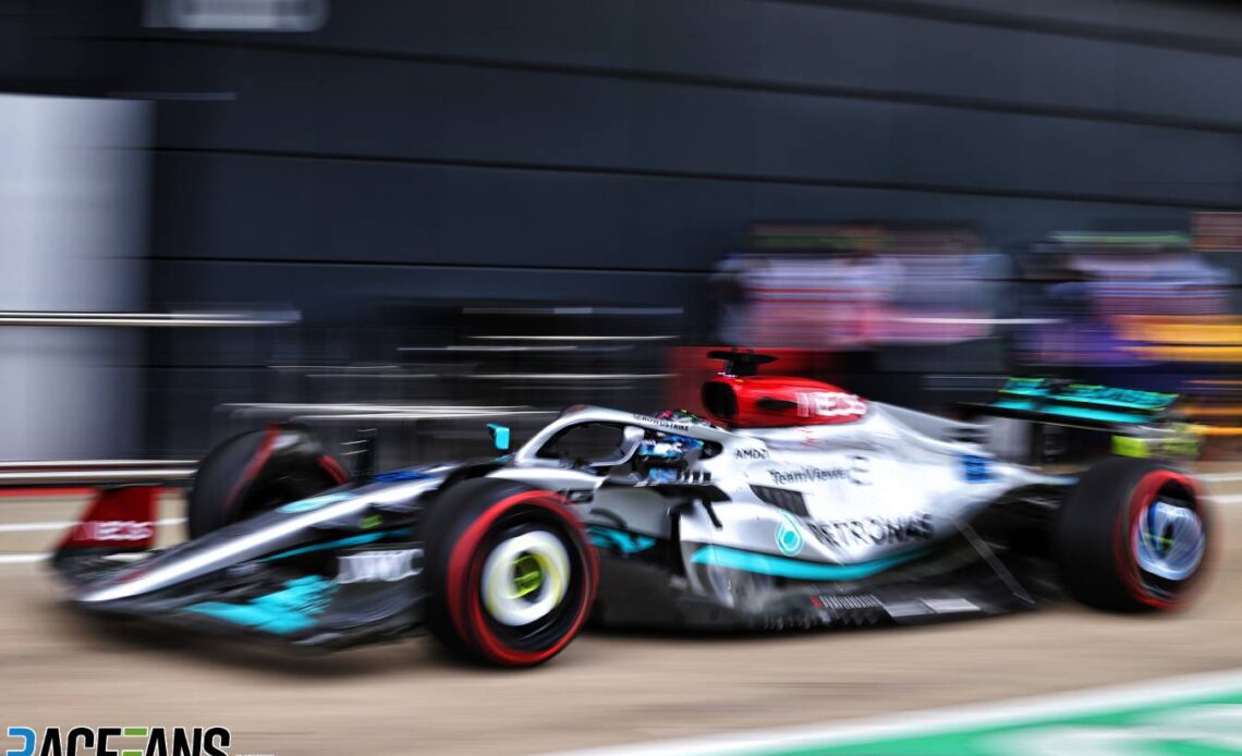 George Russell, Mercedes, Silverstone, 2022