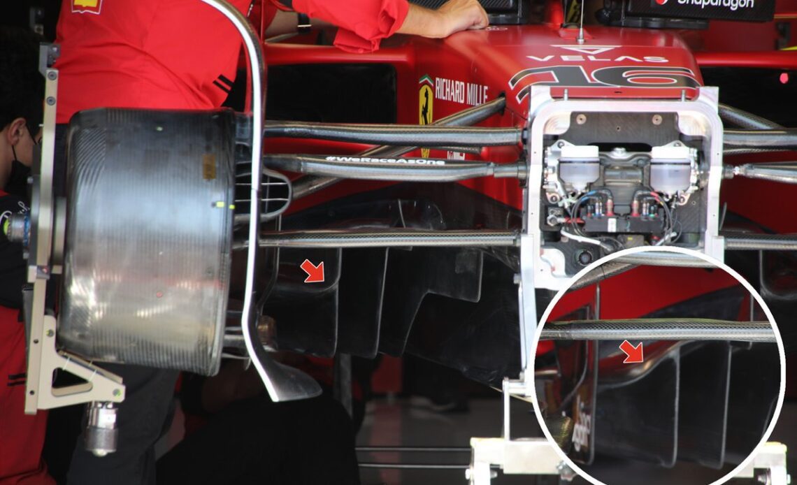 Ferrari F1-75 tunnel comparison