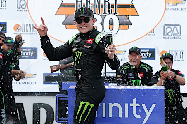 2022 Xfinity Road America Ty Gibbs victory lane (Credit: NKP)