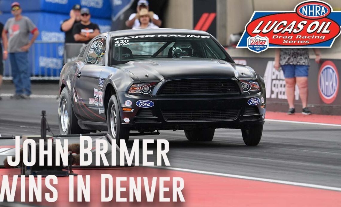 John Brimer wins Stock at the Dodge Power Brokers NHRA Mile-High Nationals