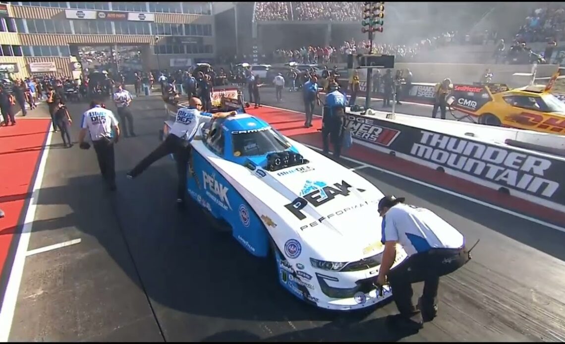 John Force, JR Todd, Daniel Hood, Top Fuel Funny Car, Qualifying Rnd 3, Dodge Power Brokers, Mile-Hi