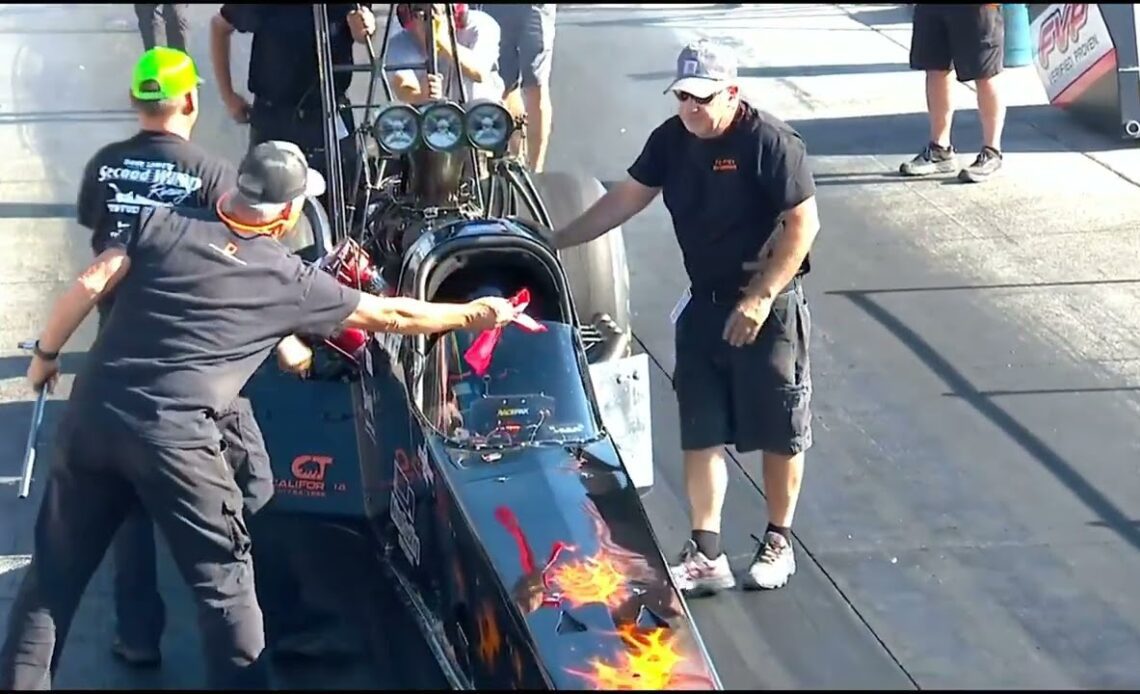 Kyle Wurtzel, Scott Farley, Top Fuel Dragster, Rnd 1 Qualifying, Summit Racing Equipment Nationals,