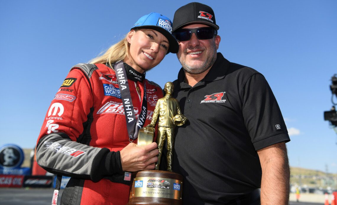 Leah Pruett Collects First Top Fuel Win For Tony Stewart Racing