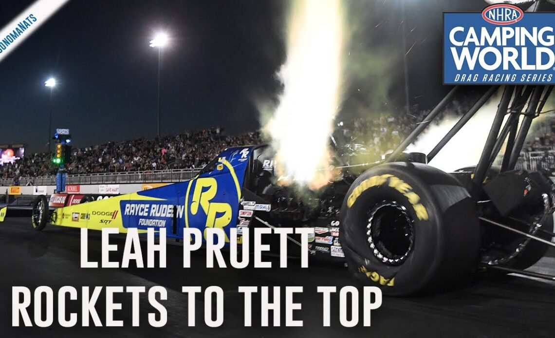 Leah Pruett rockets to the top in Friday qualifying