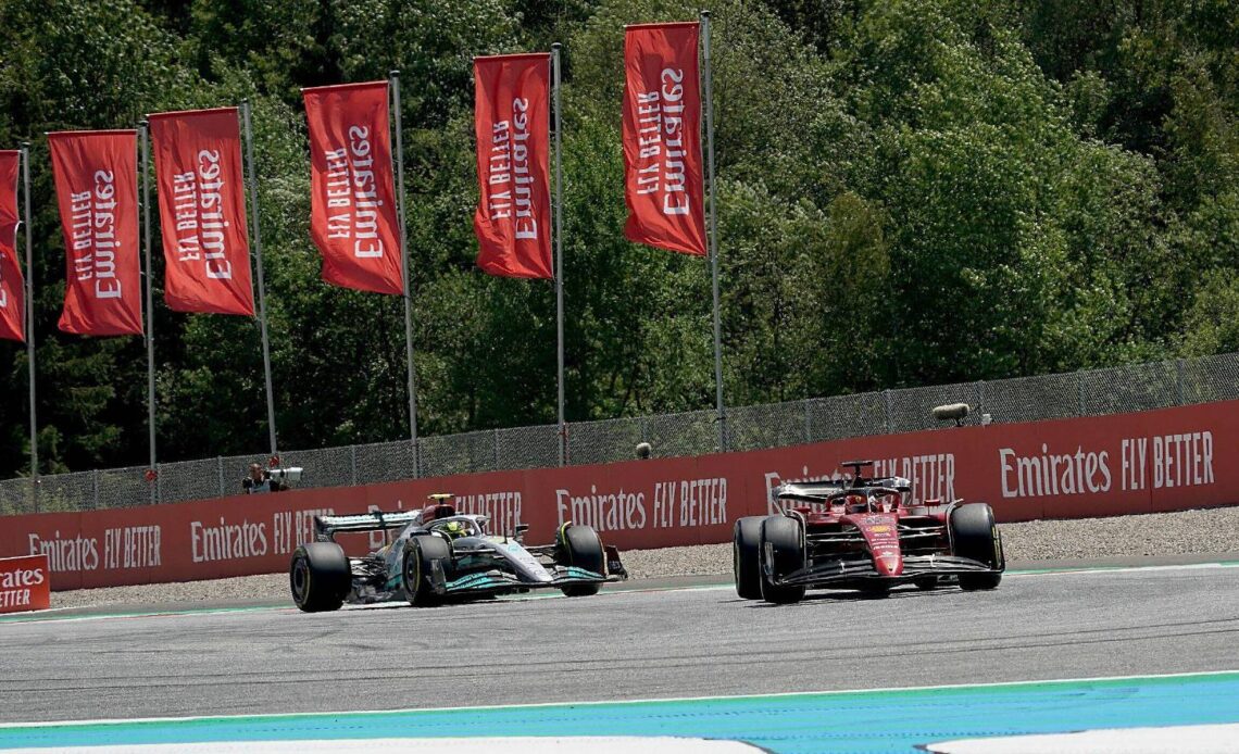 Lewis Hamilton only "two, three tenths down" on Ferrari in Austria say Mercedes