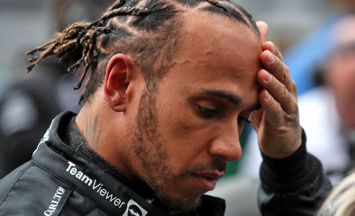 Lewis Hamilton says it is "mind-blowing" that Formula 1 fans would cheer a crash