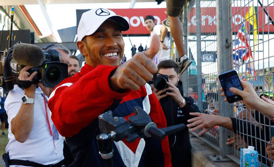 Lewis Hamilton surprises three young karting talents with trip to Silverstone