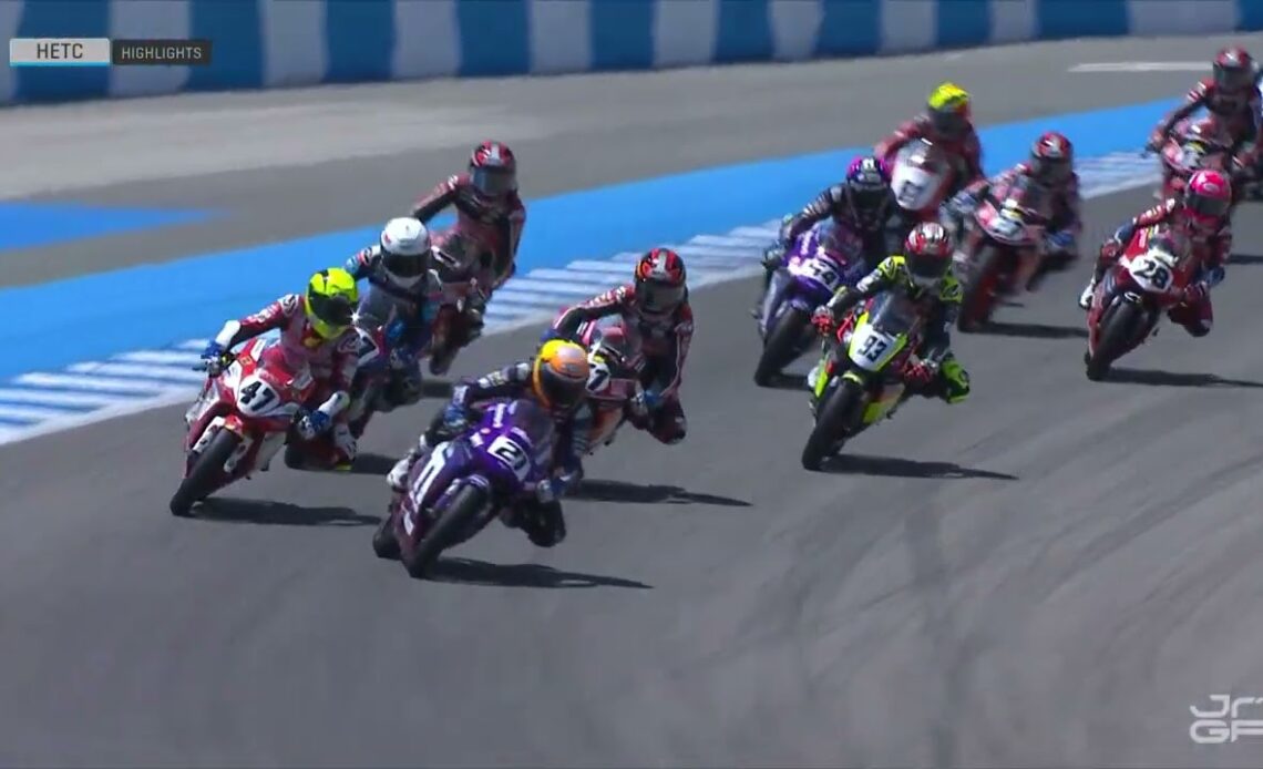 MUST-WATCH: incredible final lap brings sensational close to Hawkers ETC Race 2  | FIM JuniorGP™