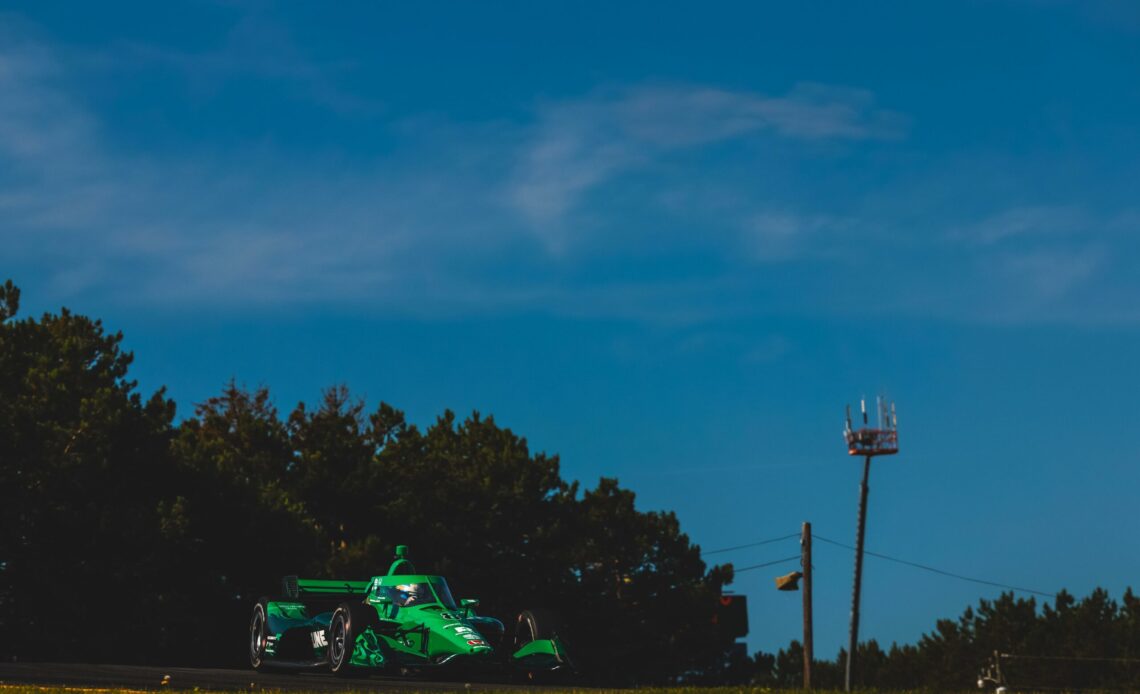 Marcus Ericsson practicing for the 2022 Honda Indy 200 at Mid-Ohio Sports Car Course