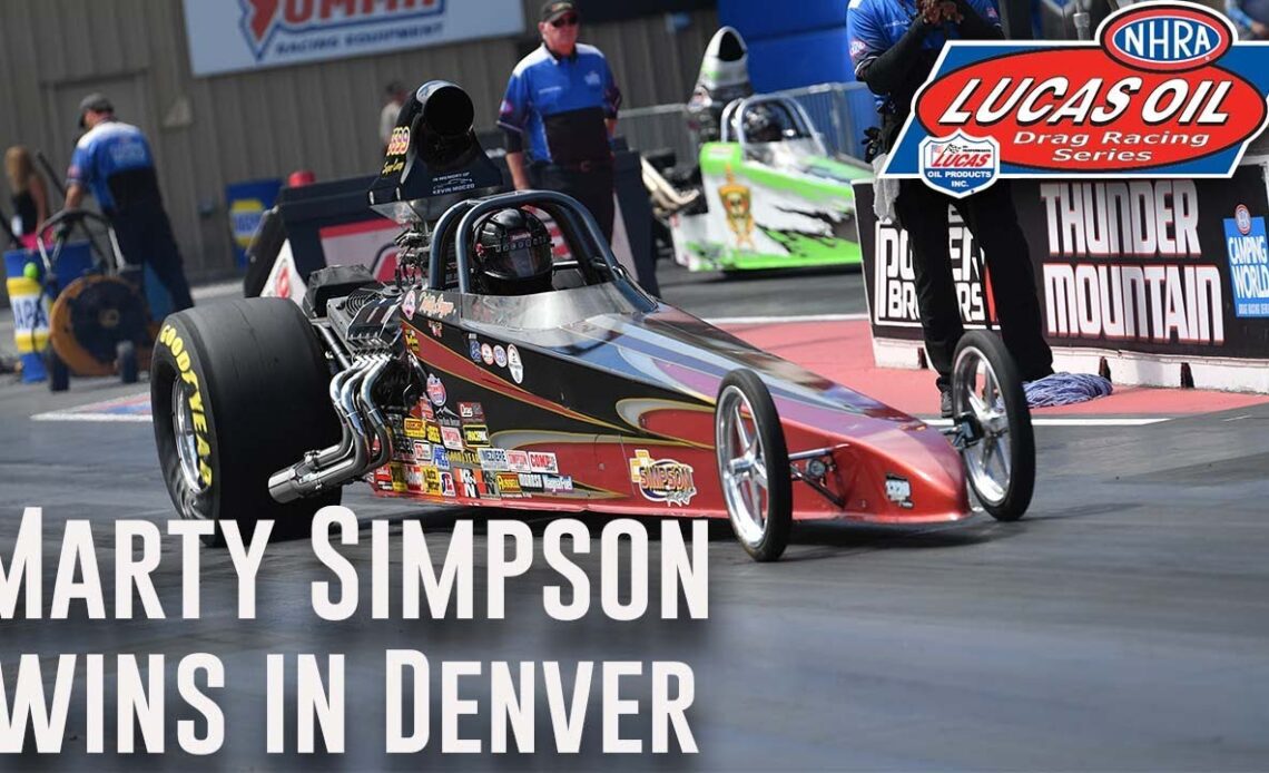 Marty Simpson wins Super Comp at the Dodge Power Brokers NHRA Mile-High Nationals