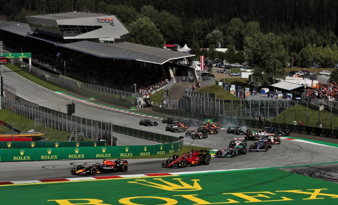 Max Verstappen drops fighting Ferraris to take easy Austria sprint win