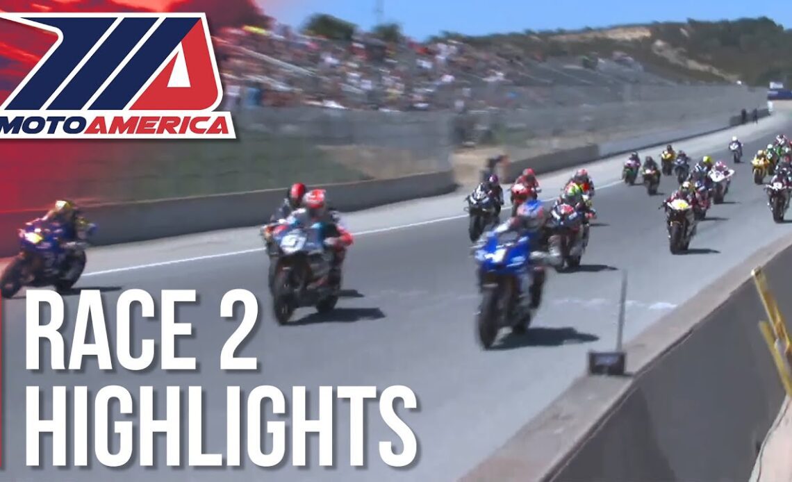 MotoAmerica Medallia Superbike Race 2 Highlights at Laguna Seca 2022