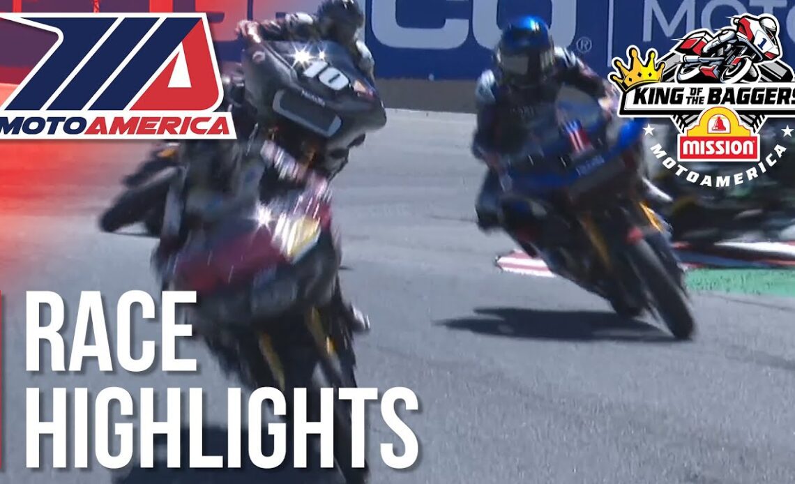MotoAmerica Mission King of the Baggers Race Highlights at Laguna Seca 2022