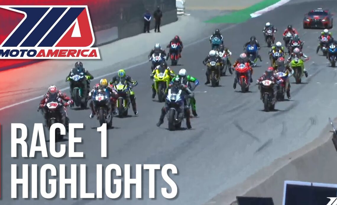 MotoAmerica Supersport Race 1 Highlights at Laguna Seca 2022