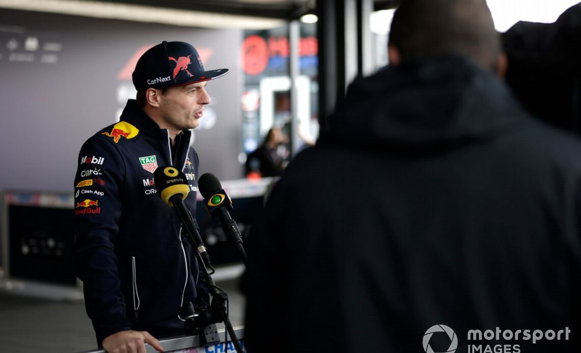 Max Verstappen, Red Bull Racing, is interviewed