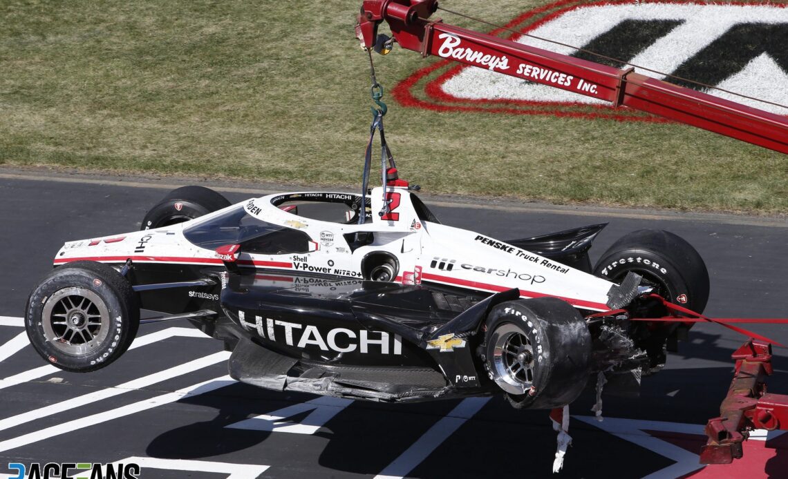 Newgarden kept in hospital overnight after post-race collapse in Iowa · RaceFans