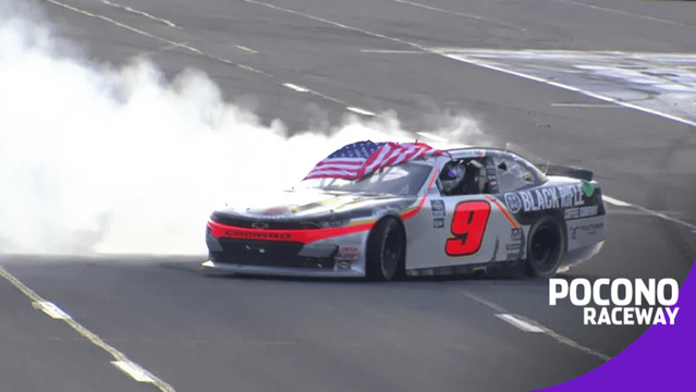 Noah Gragson puts on a smoke show at the ‘Tricky Triangle’