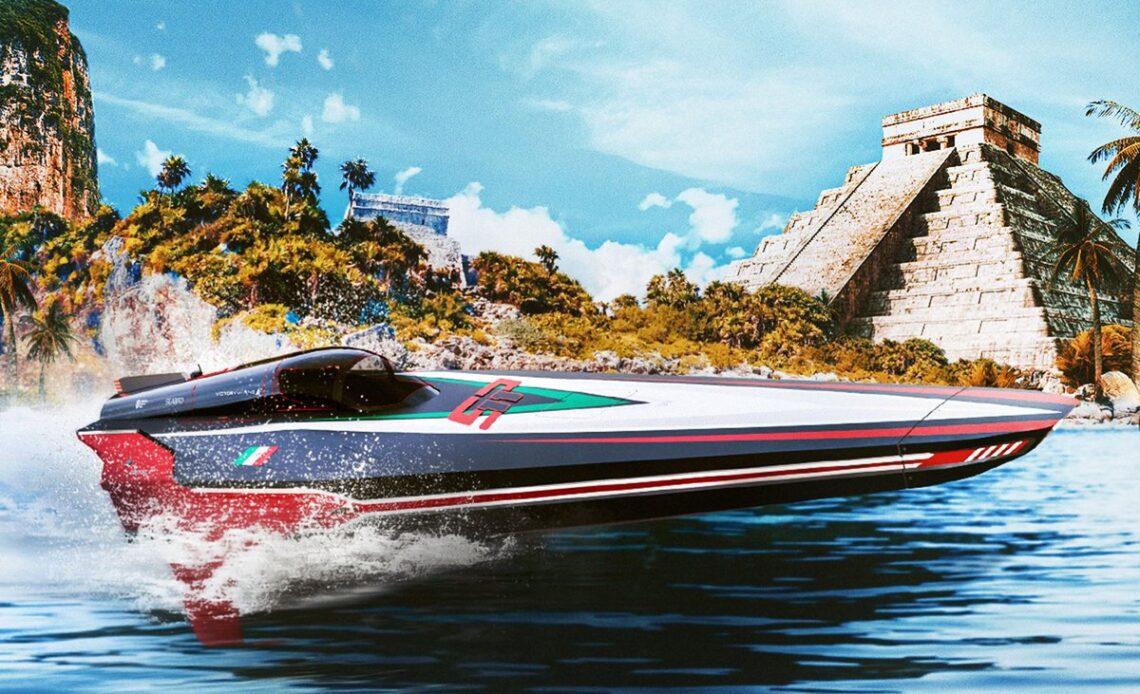 Team Mexican RaceBird boat