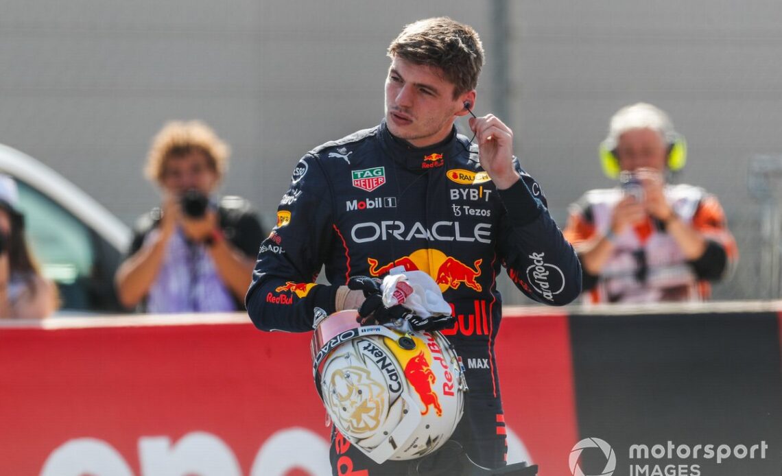 Max Verstappen, Red Bull Racing, on the grid after Qualifying