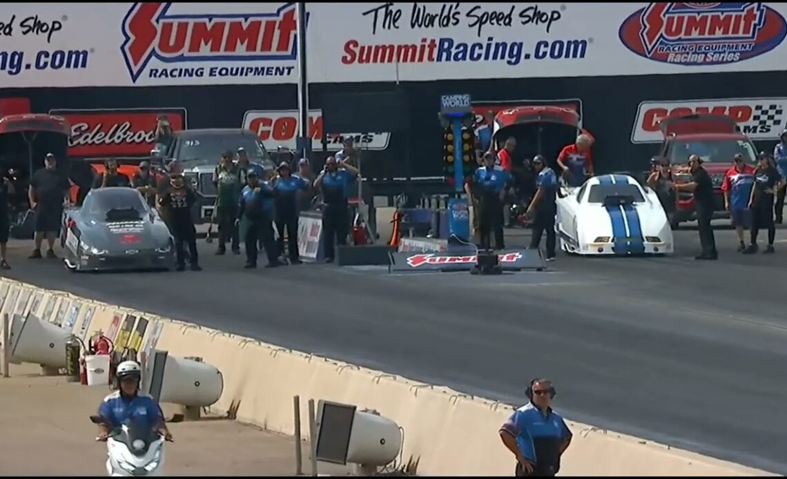 Sean Bellemeur, Ray Drew, Top Alcohol Funny Car, Rnd 3 Eliminations, Summit Racing Equipment Nationa