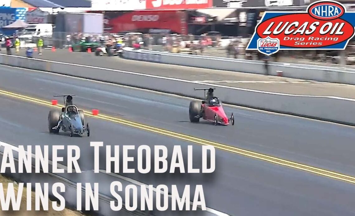 Tanner Theobald wins Super Comp at the DENSO NHRA Sonoma Nationals