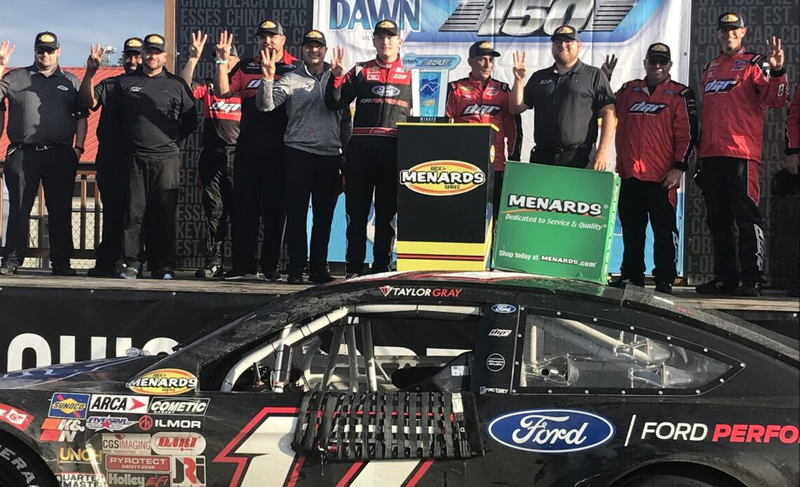 Taylor Gray Emerges Late To Win The Dawn 150 ARCA Race At Mid-Ohio