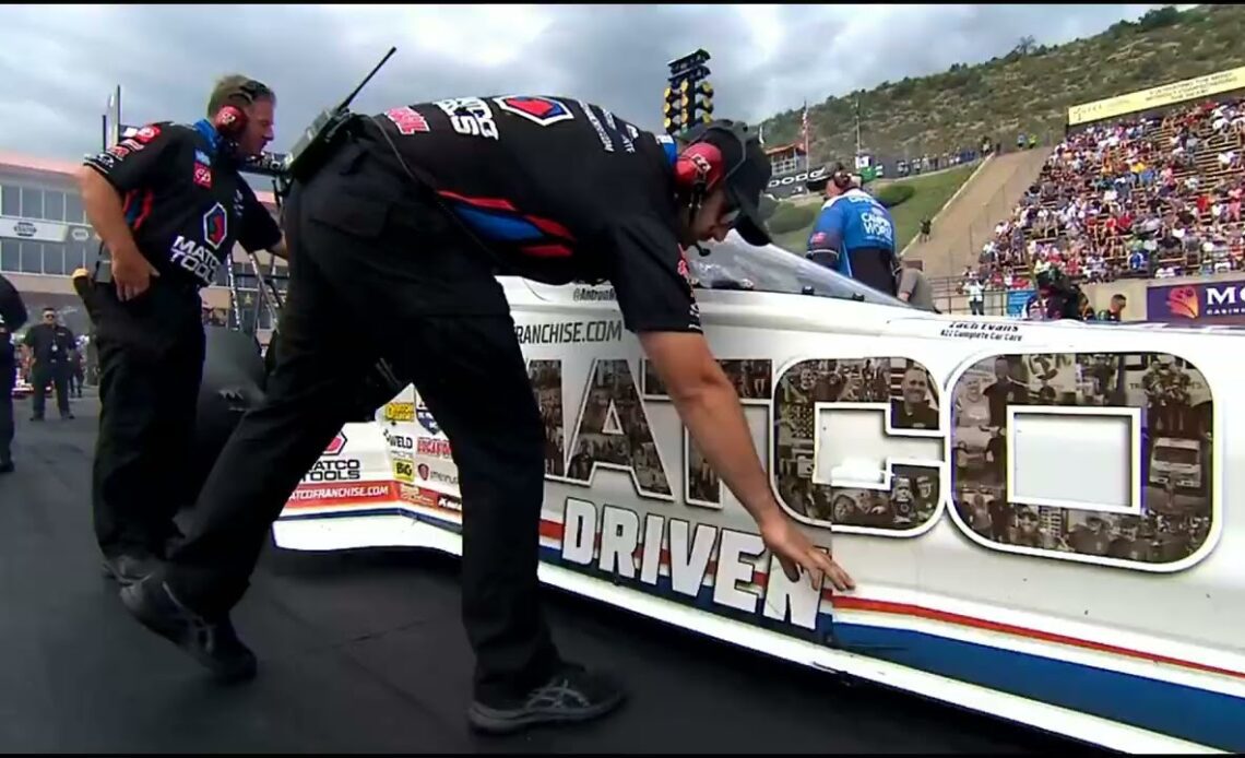 Tony Schumacher, Antron Brown, Top Fuel Dragster, Rnd 1 Qualifying, Dodge Power Brokers, Mile-High