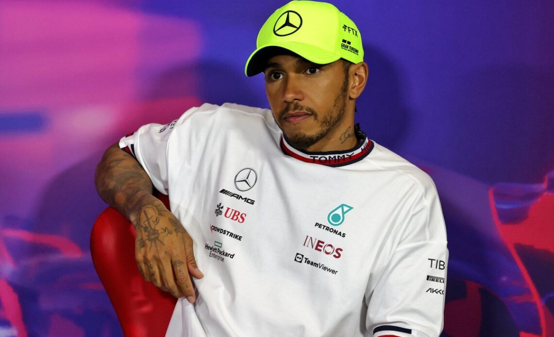 Lewis Hamilton, Mercedes-AMG, 3rd position, in the Press Conference