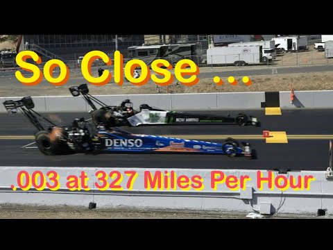 What A Drag Race .003 At 327 MPH At The Finish Line !!!