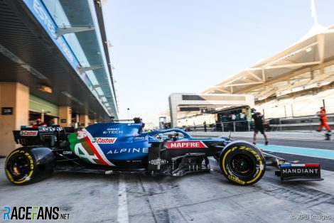 Oscar Piastri, Alpine, Yas Marina, 2021