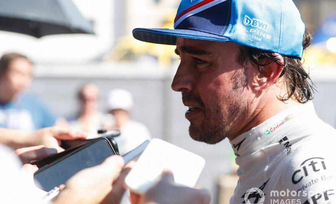 Alonso will face a grilling from the media after his Aston switch was announced following the Hungarian GP