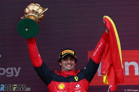 Carlos Sainz Jr, Ferrari, Silverstone, 2022